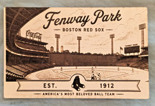 LEATHER ~ Fenway Park BOSTON RED SOX Modern BASEBALL PC Massachusetts picture