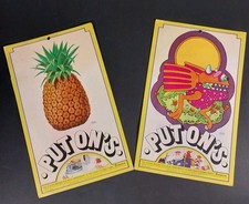 Vintage 1970s Dennison Put On’s Iron On Transfers Lot Grapes Unused Psychedelic picture