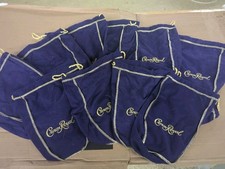 Lot Of 10 Crown Royale Drawstring Bags Purple picture