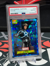 2024 Topps Chrome Marvel Sapphire Havok #138 PSA 10 picture