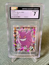 Pokemon Merlin Series 1 - Gengar #S15 - Rare Cracked Ice Holo CGC 7 Graded picture