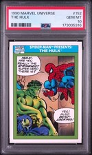 1990 Marvel Universe #152 The Hulk PSA 10 Gem Mint picture
