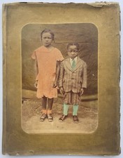 Hand Colored Portrait Of African American Children By Traveling Photographer  picture