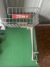 Vintage Tom’s Peanuts CANTILEVER Wire Store Display Basket Rack W/ Clamp Rare VG picture