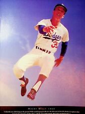Original 1963 Magazine Picture: Baseball; Maury Wills picture