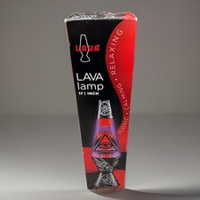 LAVA Lite Dark Wicca Lava Lamp 17 Inch Red Purple 32oz Schylling 4236 Box picture