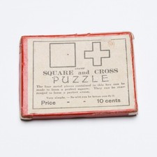 MC16 c1920s-40s S.S. Adams' Square & Cross Puzzle Brain Teaser in Orig Box picture