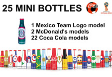25 MINI COCA COLA BOTTLES SET BOX RUSSIA SOCCER FOOTBALL WORLD CUP 2018 MEXICO picture