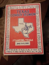Texas Cowboy Reunion July 1939 Program picture