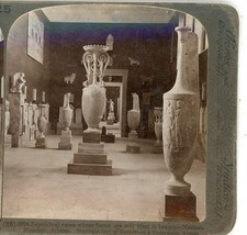 Sepulchral Vases National Museum Athens Greece Underwood Stereoview picture