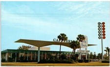 BRADENTON, FL ~ Cortez Plaza TALLY HOUSE CAFETERIA 1974 Shopping Center Postcard picture