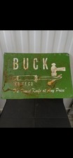 RARE Vintage Buck Knives Sign From The 1950s picture