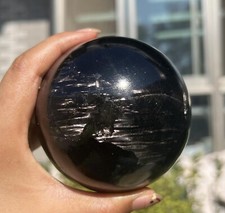 990g Natural Hypersthene Sphere Crystal Gemstone Mineral Healing picture