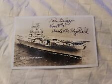 Tom Griffin signed 1942 Doolittle Raiders WWII USS Hornet B&W Postcard  picture