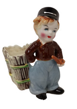 Vintage Napco Dutch Boy Planter Flower Pot Ceramic Hand Painted MCM picture