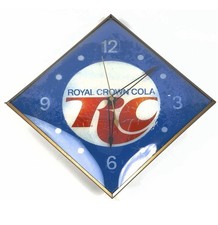 VTG Royal Crown RC Cola Clock Pam Wall Clock-1960s Works. Complete. picture