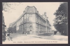 FRANCE, Postcard, Paris, Town Hall of the XVI Arrondissement, rue de la Pompe picture