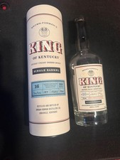 2024 King of Kentucky Bourbon Whiskey Empty Bottle & Tube 16yr 131.3 proof picture