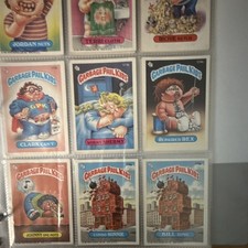Topps 1984 Garbage Pail Kids Puzzle 2 Card Lot Tanya Hide/Audio Augie 195a picture
