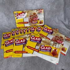 Vtg Glad Stand & Zip Bags 1/2 Gal Sample Lot 20 Promo Advertising Discontinued picture