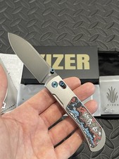 Kizer Knives - Tycho - Titanium & Fat Carbon Fiber Scales w/ a M390 Blade. picture