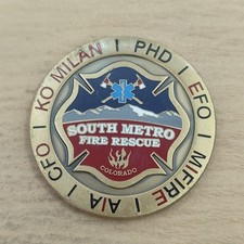 South Metro Fire Rescue Construction Management Colorado Challenge Coin picture