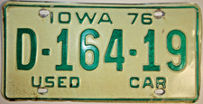 Vintage 1976 Iowa License Plate 