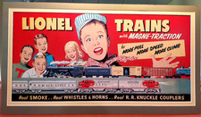 Lionel Trains ~ 1950's Dealer Poster (TCA 1982) Fully Mounted / picture