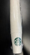 STARBUCKS disposable PAPER CUPS Grande (16 oz) New & Sealed - 50 Count picture