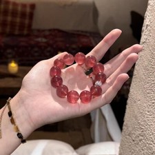 Natural Starlight Strawberry Quartz Crystal Fashion Woman bracelet picture