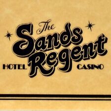 Vintage 1980s The Sands Regent Hotel Casino Restaurant Menu Resort Reno Nevada picture
