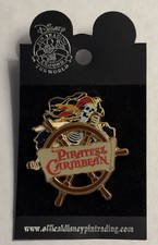 Disney - Pirates of the Caribbean - Skeleton Ship Wheel Pin picture
