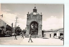 Vintage Cuernavaca Mexico RPPC Postcard El Calvario Street Scene Real Photo Cars picture