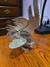 Gamecock Roosters Vintage Heavy Solid Silver Plated E.P.N.S. Made in India(Pair) picture