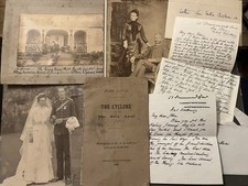 RARE 1892 Mauritius Cyclone Pamphlet Harbour Master Wilson Archive Photo doc Lot picture