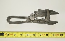 Antique Civil War Post Cast Iron Adjustable American Wrench Wagon Tool picture