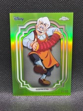2024 Topps Chrome Disney Green Refractor /99 Geppetto #114 Pinocchio SP picture