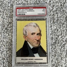 1960 GOLDEN PRESS PRESIDENTS 9 WILLIAM H. HARRISON PSA 7 picture
