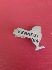 original ROBERT F. Bobby KENNEDY 1964 NY Senate KENNEDY 64 tie clasp picture
