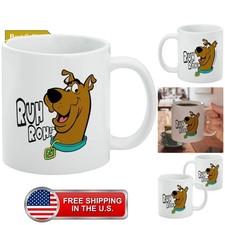 Scooby-Doo Ruh Roh Ceramic Coffee Mug Gift Mugs for Coffee Tea, 11oz, White picture
