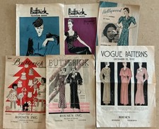6 Vintage 1930s Rouse’s Riverside CA Fashion Brochures Vogue Butterick Patterns picture
