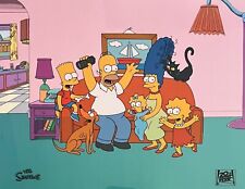 THE SIMPSONS Family Portrait Animation Sericel Art Cel 20th Century Fox  picture