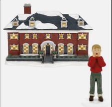 Dept 56 HOME ALONE SET/2 THE MCCALLISTER HOME & I MADE MY FAMILY Snow Village picture
