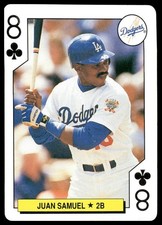 1991 U.S. Playing Card Co. All-Stars Playing Cards #8 Juan Samuel picture