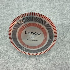 Vintage Lenco Turntable Stroboscope Disc 33 45 78 RPM Made in Switzerland picture