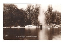 #149 Romania Bucuresti fountain RPPC postcard 1932 Bukowina mail picture