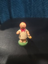 Vintage Erzgebirge Expertic Wendt Kuhn Girl with Doll Rare Good Condition.  picture