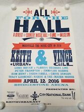 2016 All For The Hall Hatch Show Print Keith Urban Vince Gill Luke Bryan FGL New picture