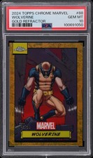 2024 Topps Chrome Marvel #88 Wolverine Gold /50 PSA 10 picture