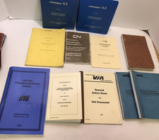 Vintage VIA Rail CN CP Employee Manuals Lot Conductor Safety Union Agreements picture